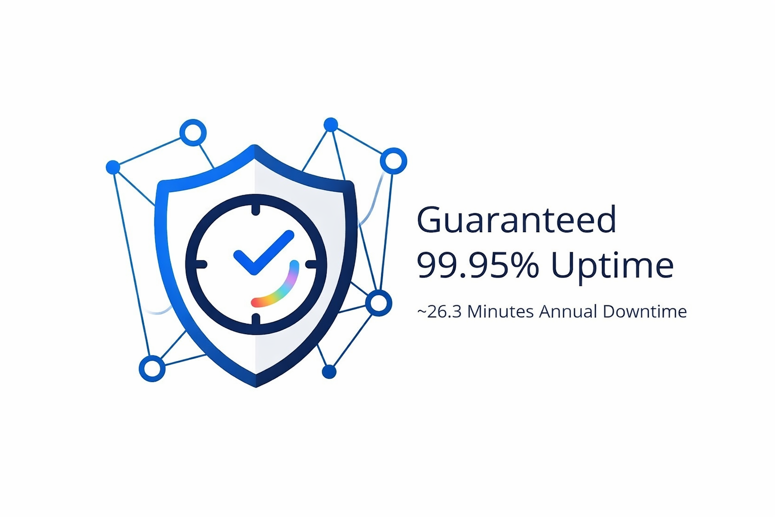 99.95% Uptime Guarantee premium illustration