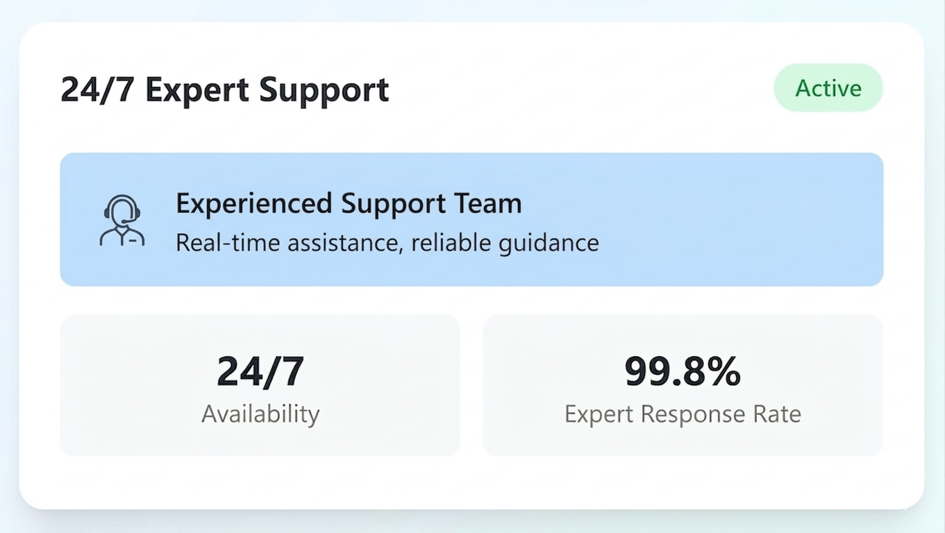Dedicated customer support team