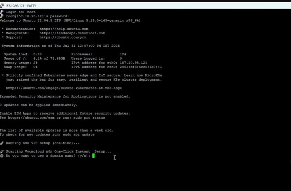 Choose Domain or IP Installation