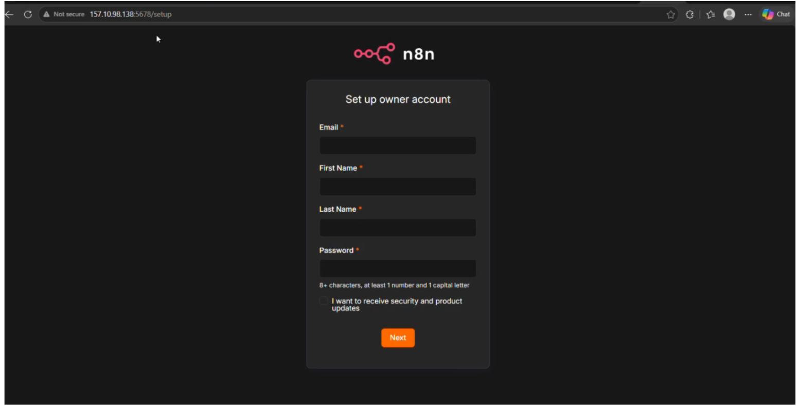 Access n8n in Your Browser