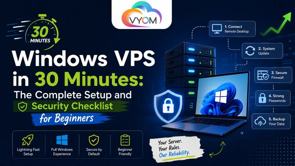 Windows VPS in 30 Minutes The Complete Setup and Security Checklist for Beginners