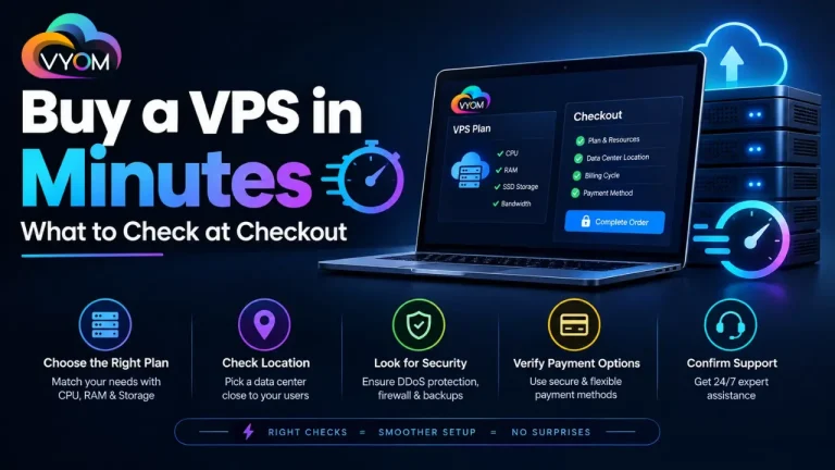 Buy a Virtual Private Server in Minutes What to Check at Checkout