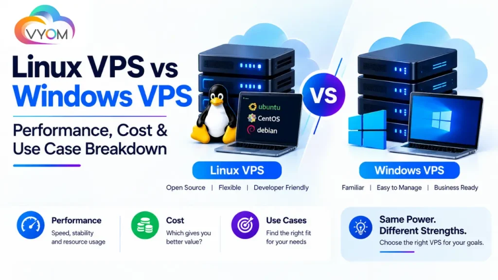 Linux VPS vs Windows VPS: Performance, Cost & Use Cases