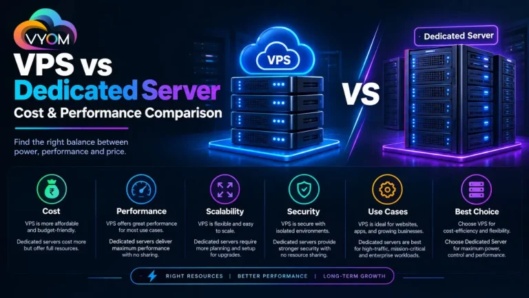 VPS vs Dedicated Server: Cost & Performance Comparison